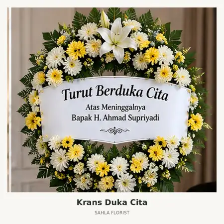 Krans Bunga Duka Babat Lamongan